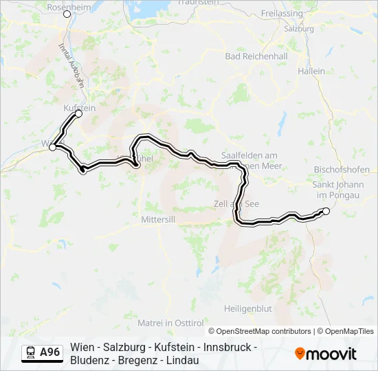 A96 Train Line Map