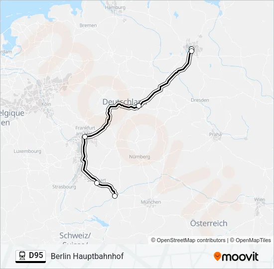 D95 Train Line Map