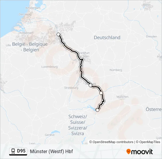 D95 Train Line Map