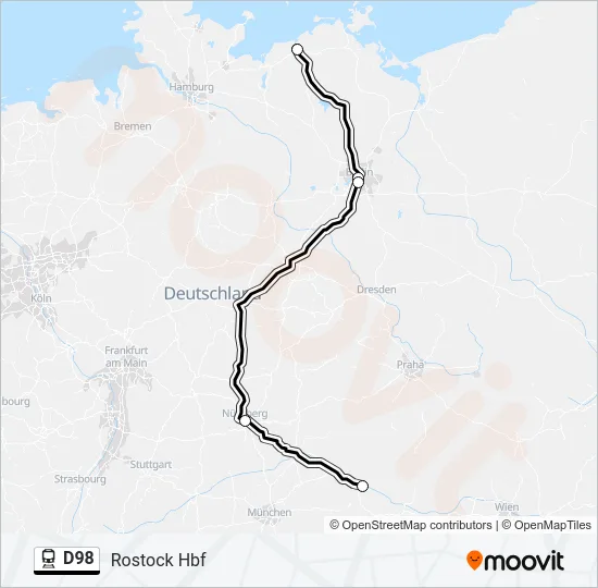 D98 Train Line Map