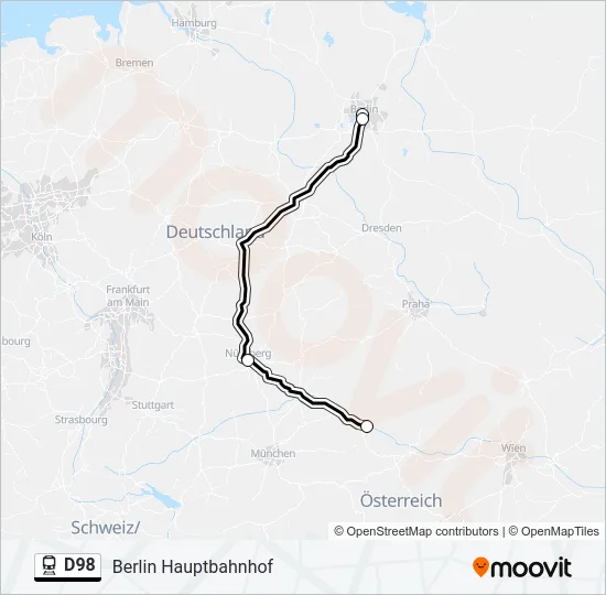 D98 Train Line Map