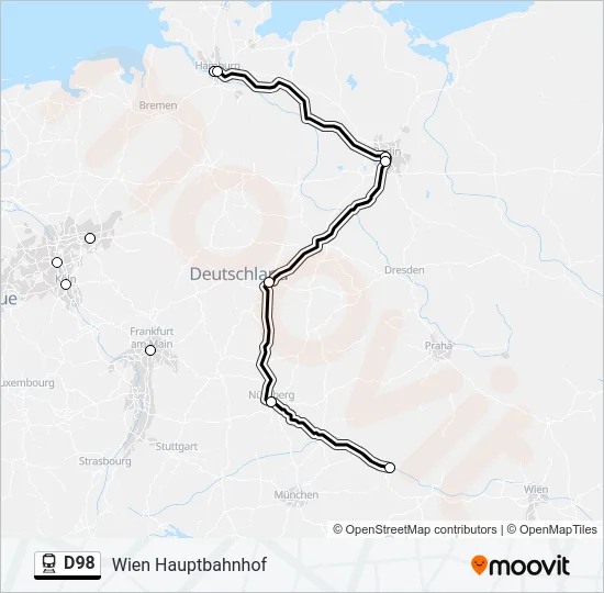 D98 Train Line Map