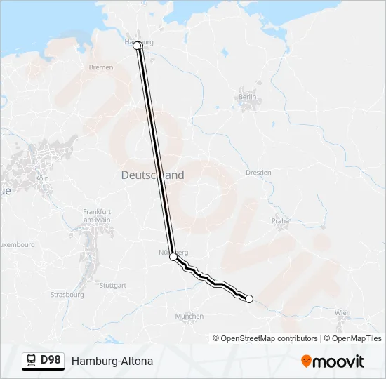 D98 Train Line Map