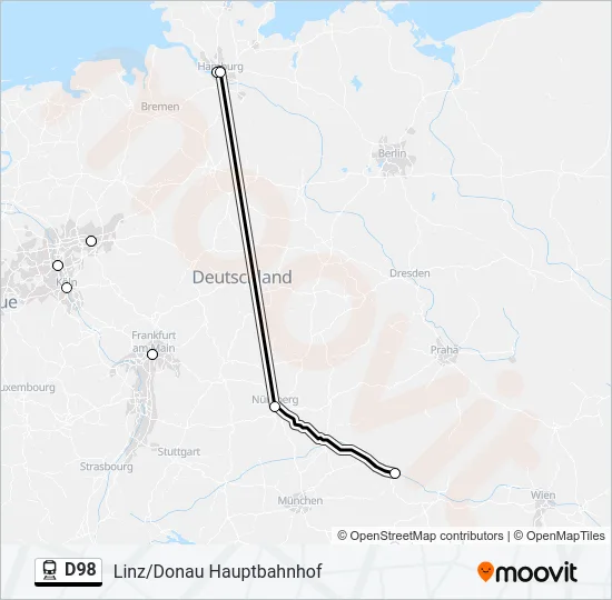 D98 Train Line Map
