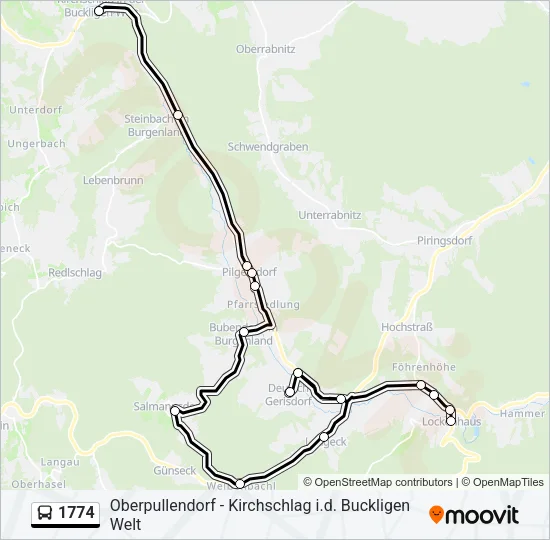 1774 Bus Line Map