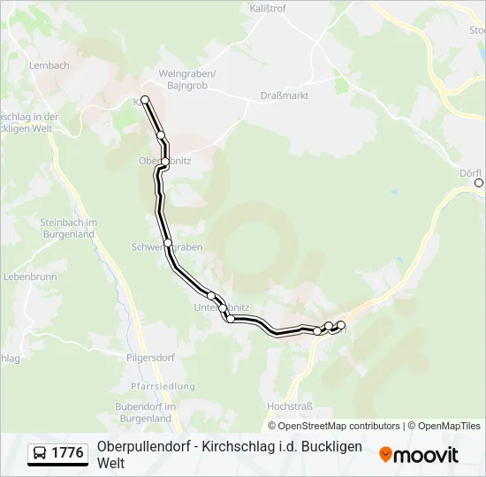 1776 Bus Line Map