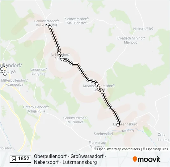 1852 Bus Line Map