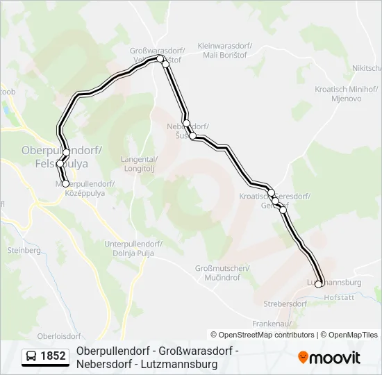 1852 Bus Line Map