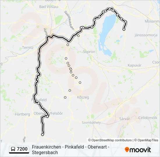 7200 Bus Line Map