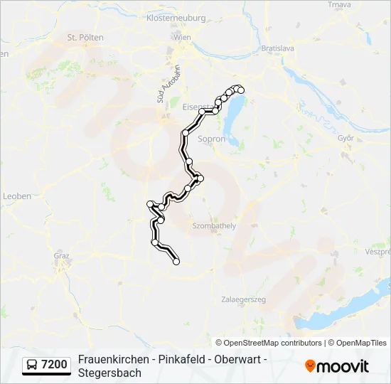 7200 Bus Line Map