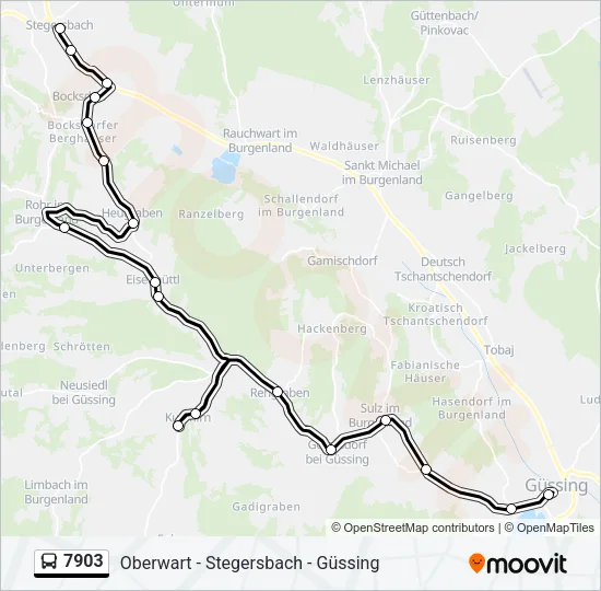 7903 Bus Line Map