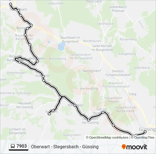 7903 Bus Line Map