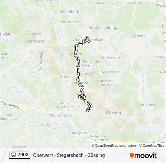 7903 Bus Line Map