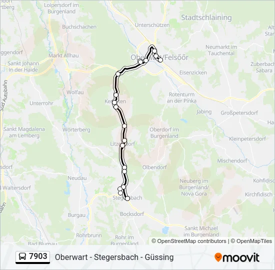7903 Bus Line Map