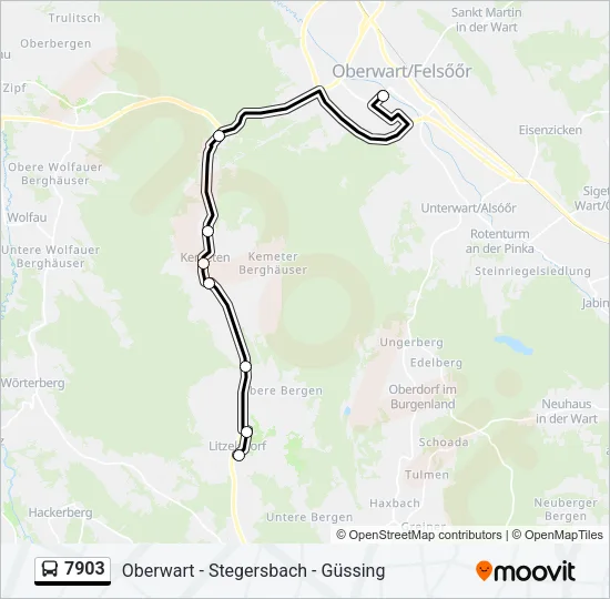 7903 Bus Line Map