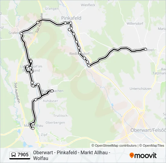 7905 Bus Line Map