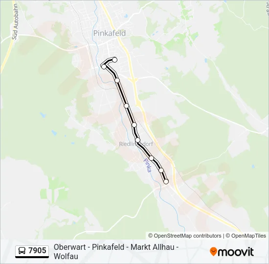 7905 Bus Line Map