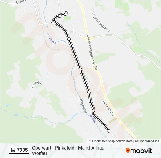 7905 Bus Line Map
