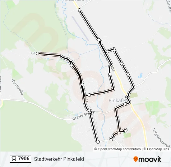 7906 Bus Line Map