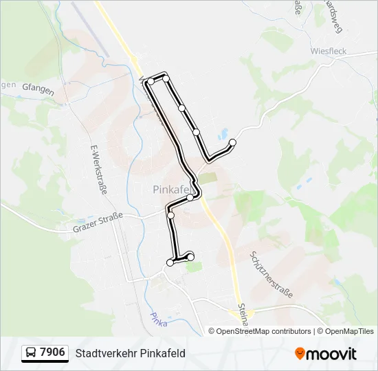 7906 Bus Line Map