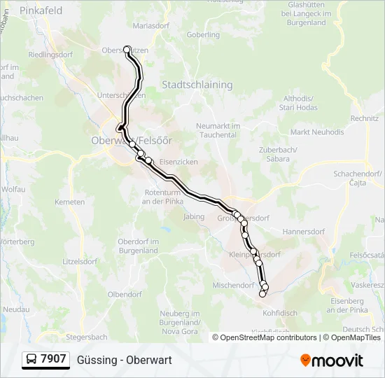7907 Bus Line Map
