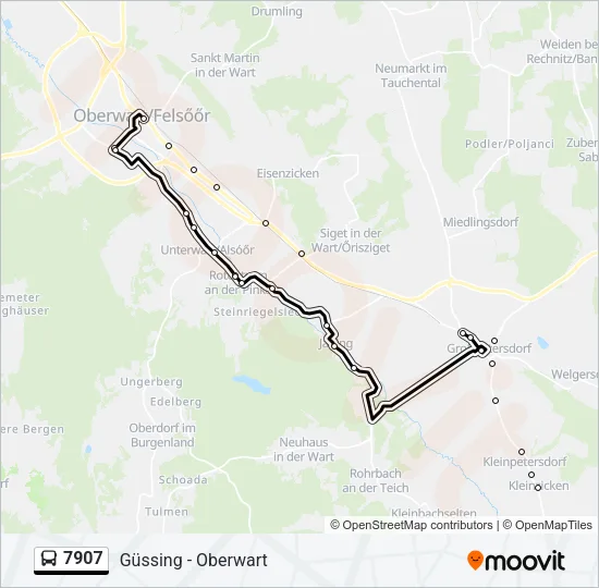 7907 Bus Line Map