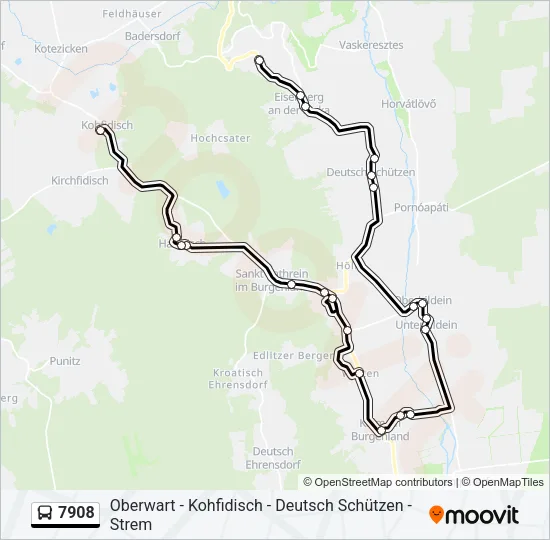 7908 Bus Line Map