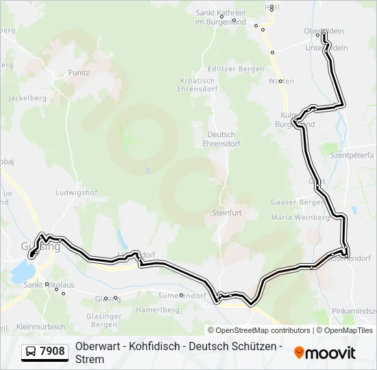 7908 Bus Line Map