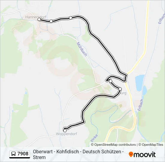 7908 Bus Line Map