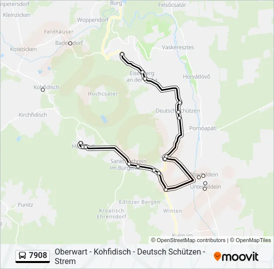 7908 Bus Line Map