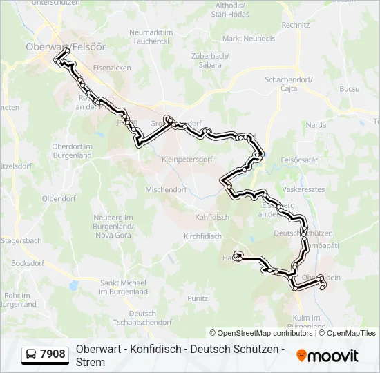 7908 Bus Line Map