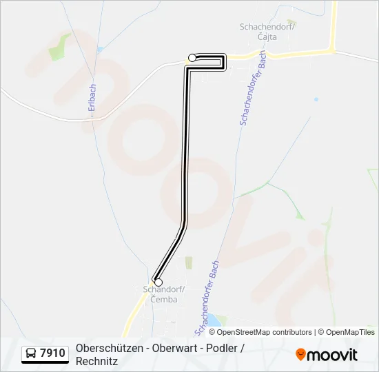 7910 Bus Line Map