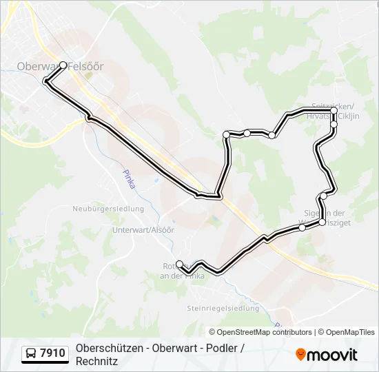 7910 Bus Line Map