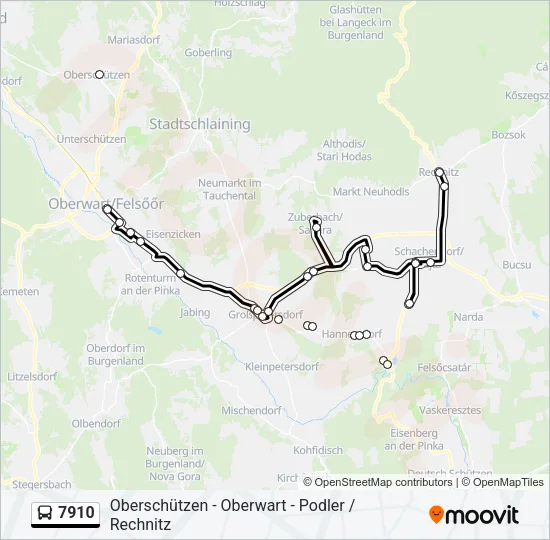 7910 Bus Line Map