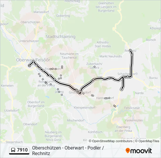 7910 Bus Line Map