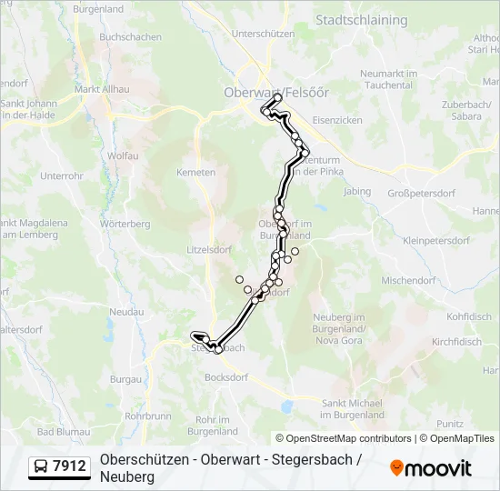 7912 Bus Line Map