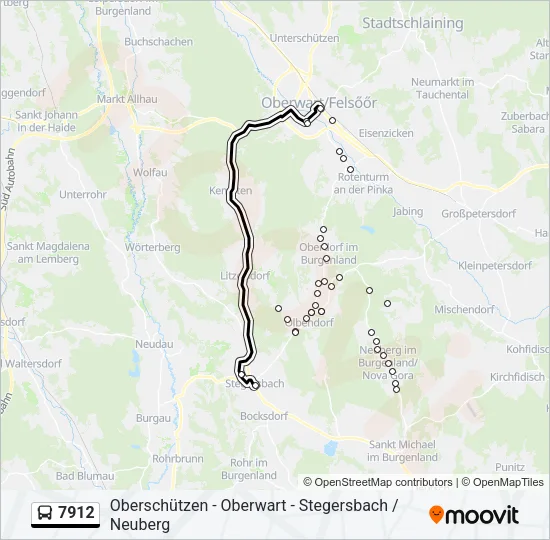 7912 Bus Line Map