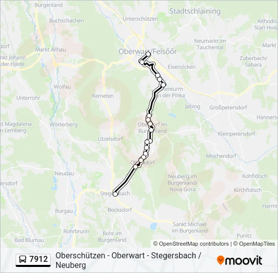 7912 Bus Line Map