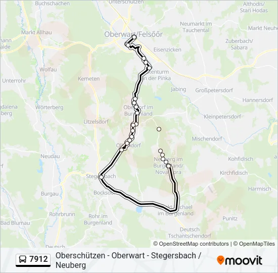 7912 Bus Line Map