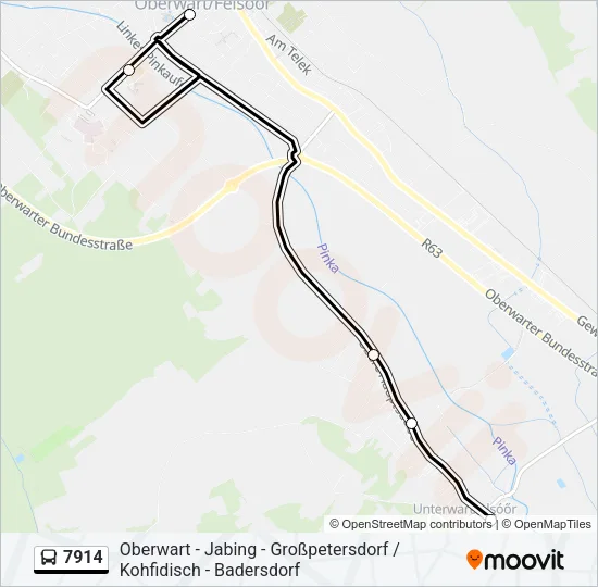 7914 Bus Line Map