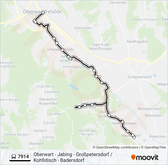 7914 Bus Line Map