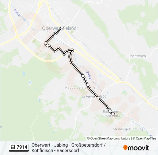 7914 Bus Line Map