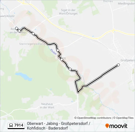 7914 Bus Line Map