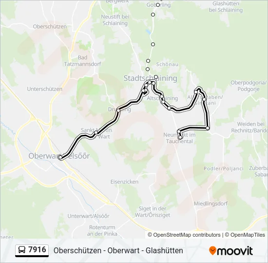 7916 Bus Line Map
