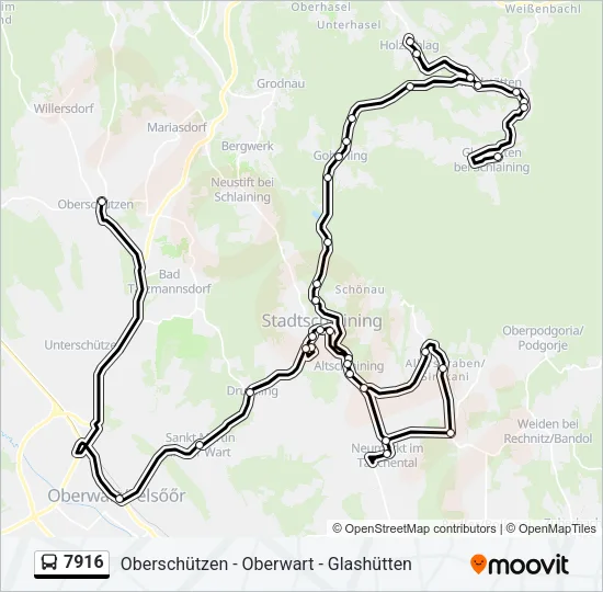 7916 Bus Line Map