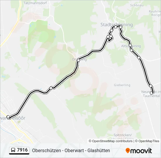 7916 Bus Line Map