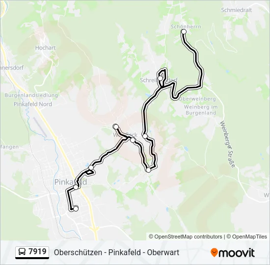 7919 Bus Line Map