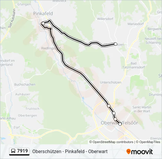 7919 Bus Line Map