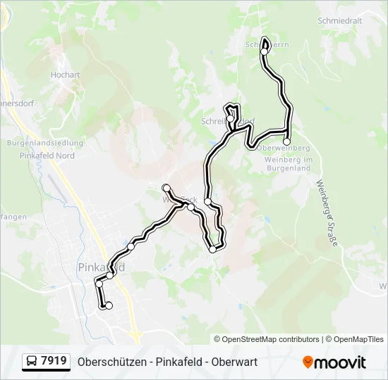 7919 Bus Line Map