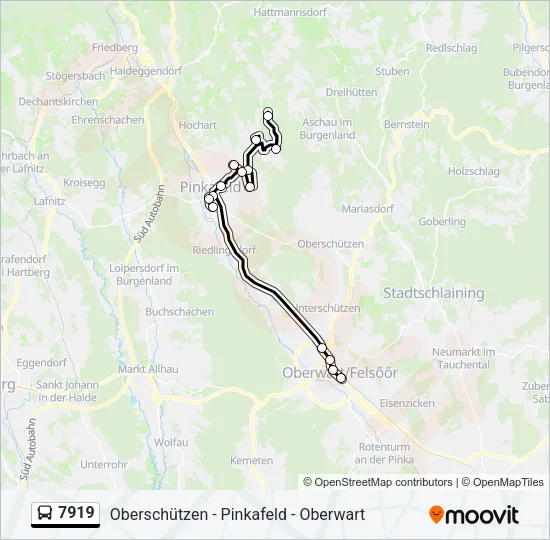 7919 Bus Line Map